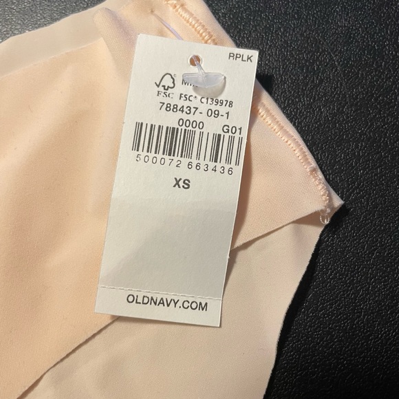 Old Navy Underwear Panties Extra Small XS BNWT Light Pink / Nude Color - Picture 2 of 5